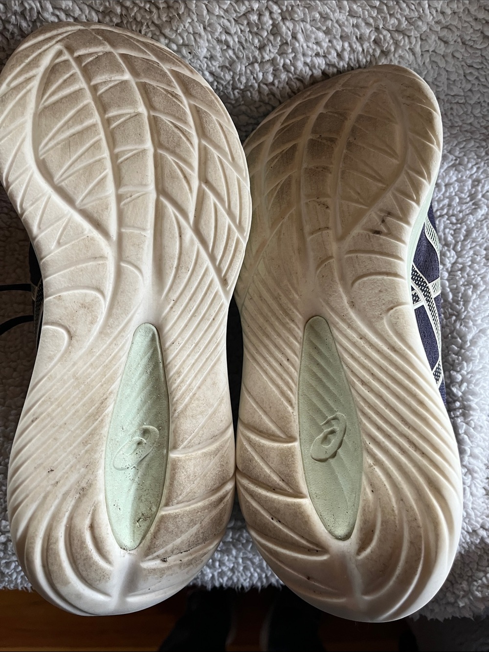 Asics Gel Cumulus 27 navy and mint running shoes women’s size 9 - Picture 6 of 6